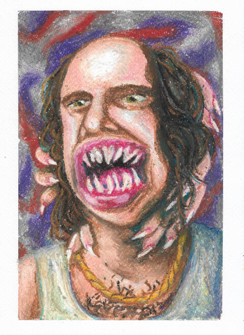 ChooseYourFighter_Donny | oil pastels on paper | 29,7 x 21 cm | €200