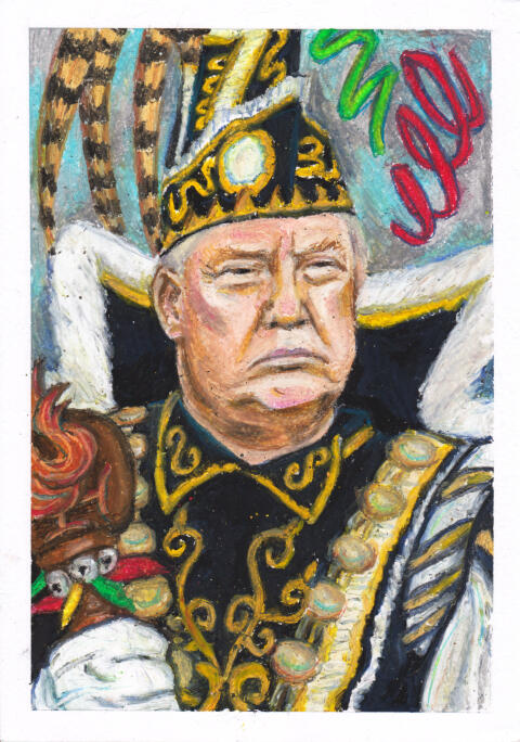 ChooseYourFighter_Jocus | oil pastels on paper | 29,7 x 21 cm | €200